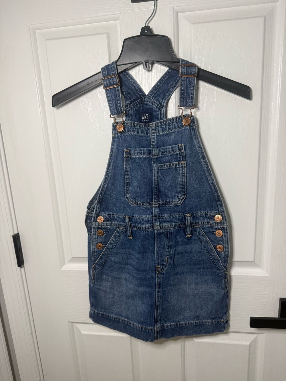 GAP Girls Dark Blue Denim Overall Skirt
